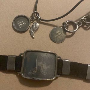 Initial Outfitters Jewelry, necklace, bracelets, letter A